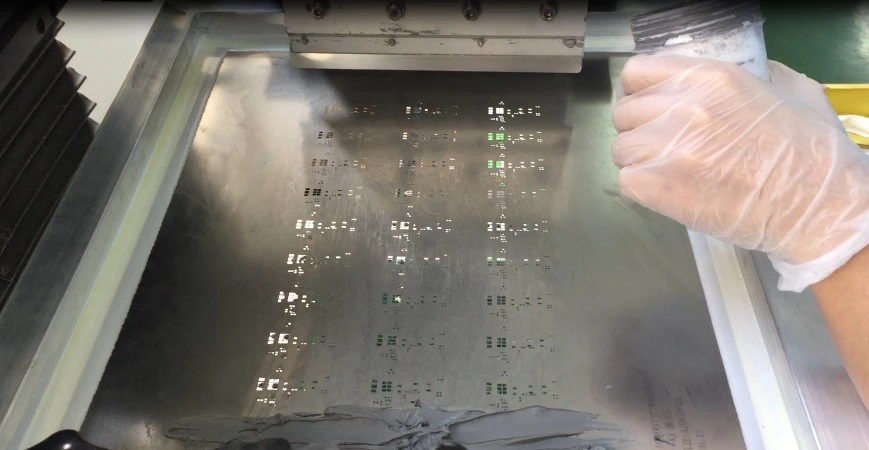 smt semi-auto stencil printer