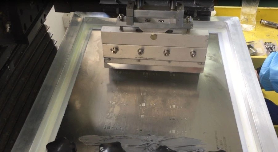 smt semi-auto stencil printer